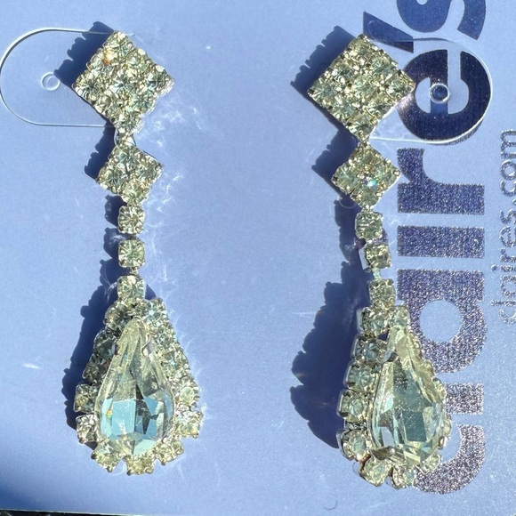 Claire's Silver-tone Cubic Zirconia Necklace, Bracelet and Earring Set - Picture 10 of 10